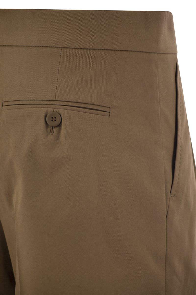 ADRIA - Cotton gabardine shorts