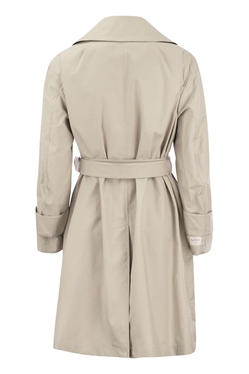 VTRENCH - Drip-proof cotton twill over trench coat - VOGUERINI