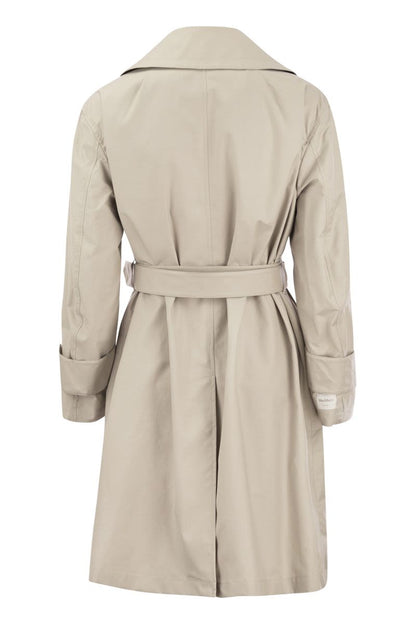 VTRENCH - Drip-proof cotton twill over trench coat - VOGUERINI