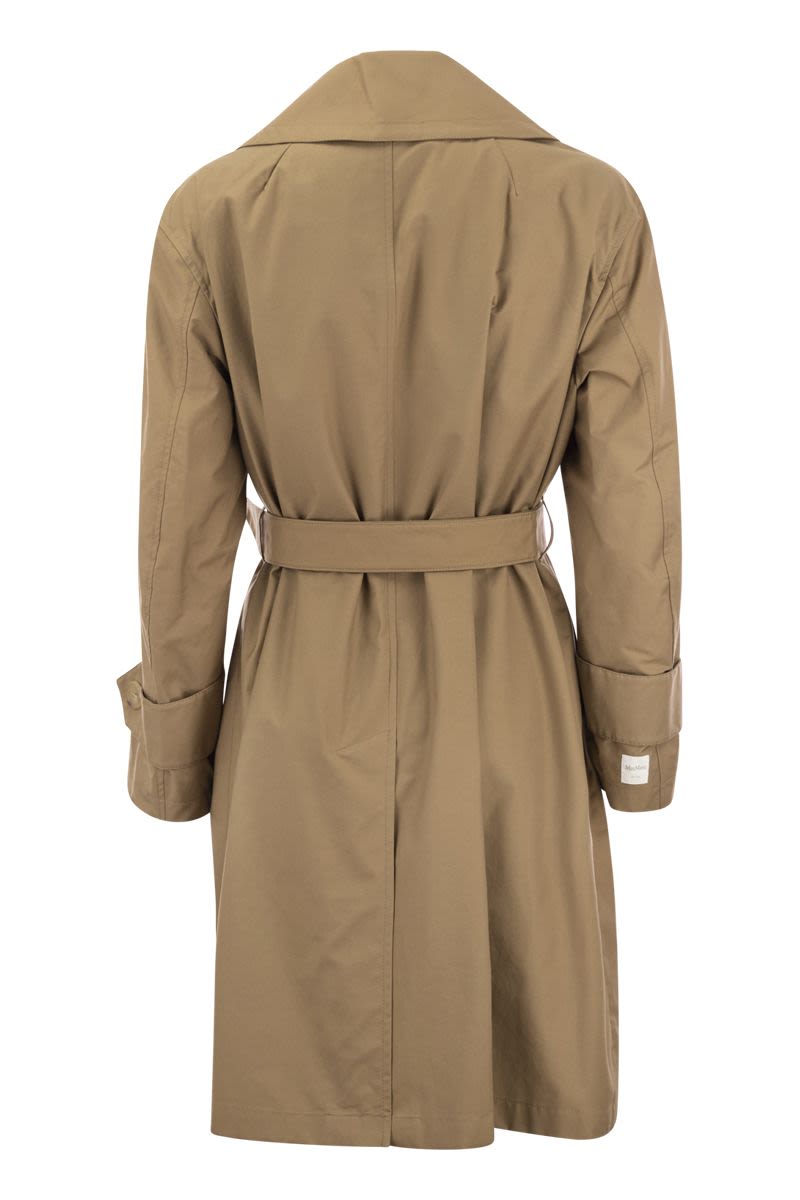 VTRENCH - Drip-proof cotton twill over trench coat - VOGUERINI