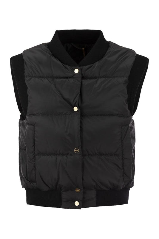 ASOFT - Drip-proof technical canvas waistcoat - VOGUERINI