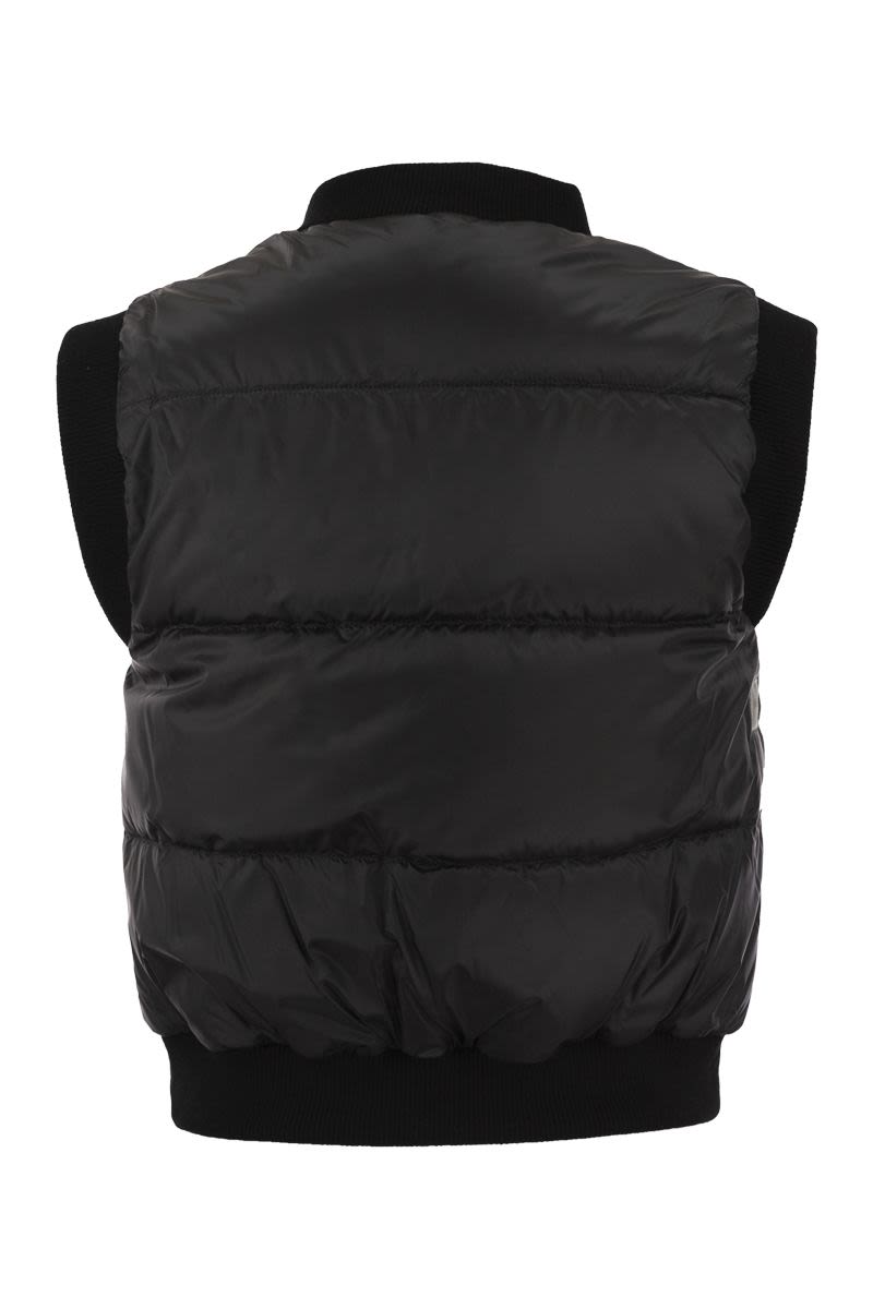 ASOFT - Drip-proof technical canvas waistcoat - VOGUERINI