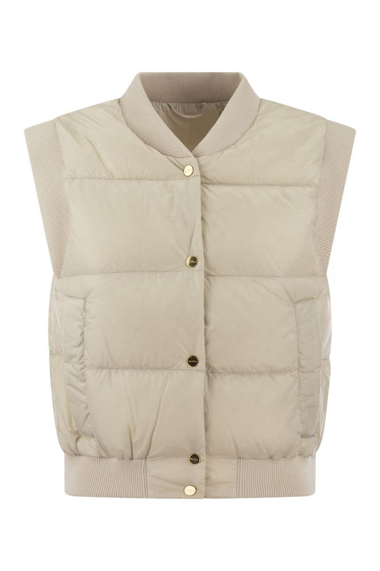 ASOFT - Drip-proof technical canvas waistcoat - VOGUERINI