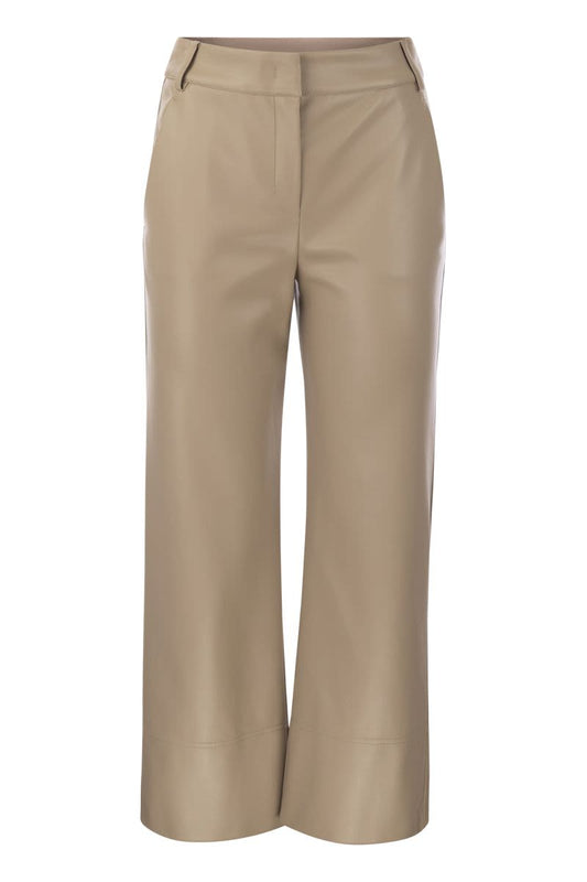 SOPRANO - Slim trousers in coated fabric - VOGUERINI