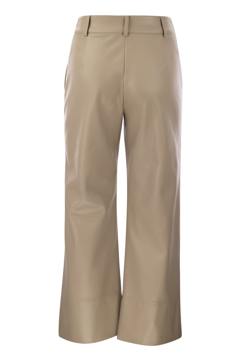 SOPRANO - Slim trousers in coated fabric - VOGUERINI