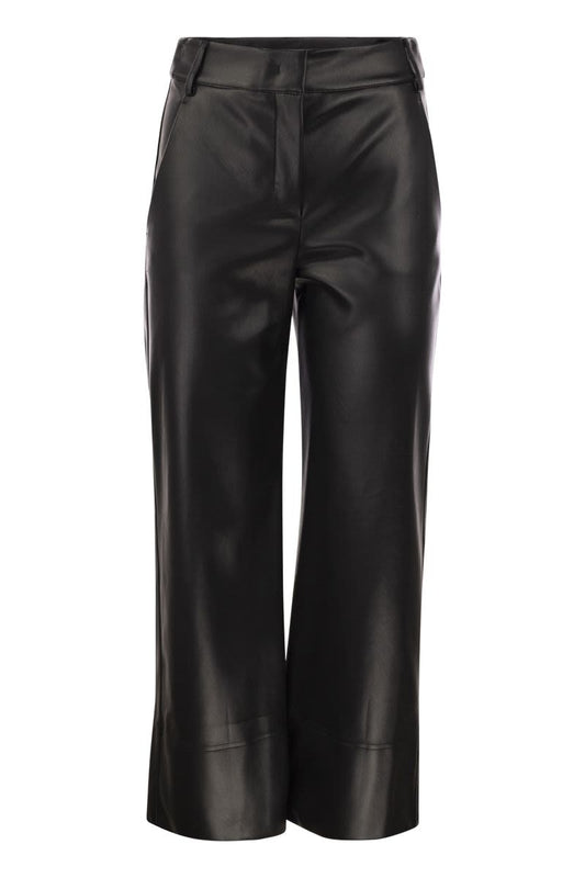 SOPRANO - Slim trousers in coated fabric - VOGUERINI