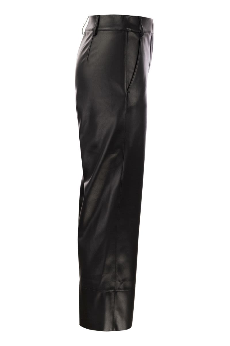 SOPRANO - Slim trousers in coated fabric - VOGUERINI