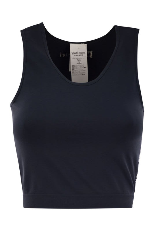 FIOCCHI - Technical fabric top with logo - VOGUERINI