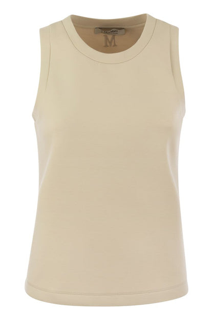 CIMA - Cotton blend jersey top