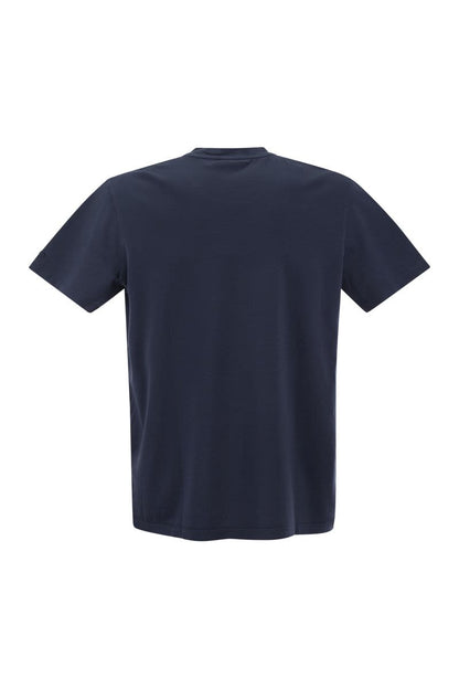 Garment dyed cotton jersey T-shirt - VOGUERINI