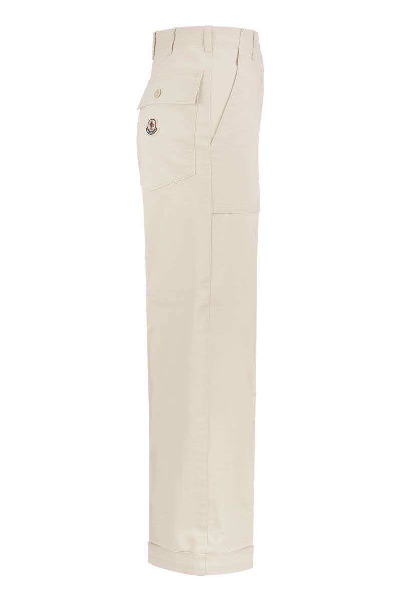 Wide trousers with turn-ups - VOGUERINI