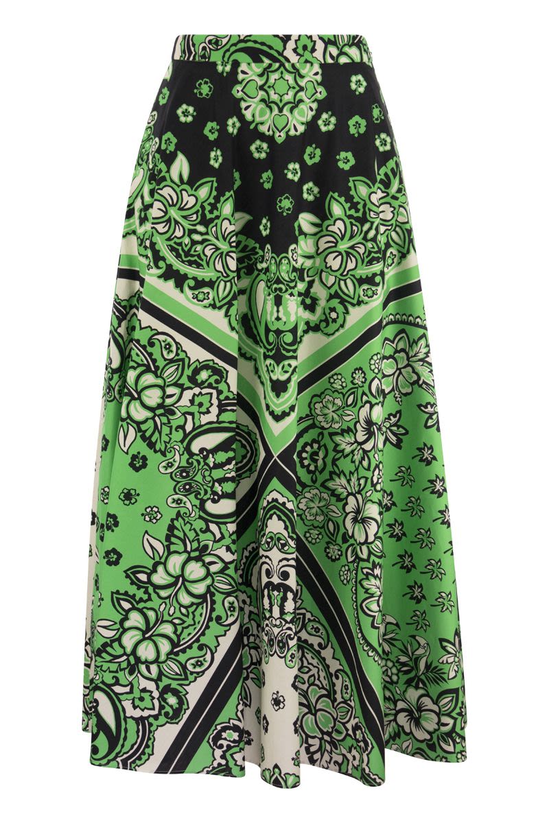 Midi skirt with print - VOGUERINI