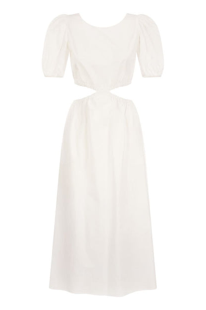 Cotton dress with ribbon - VOGUERINI