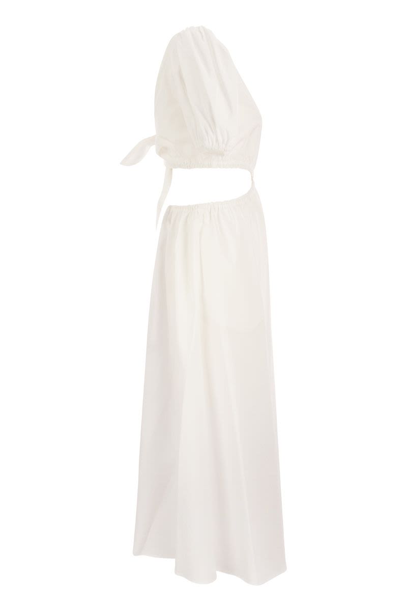 Cotton dress with ribbon - VOGUERINI