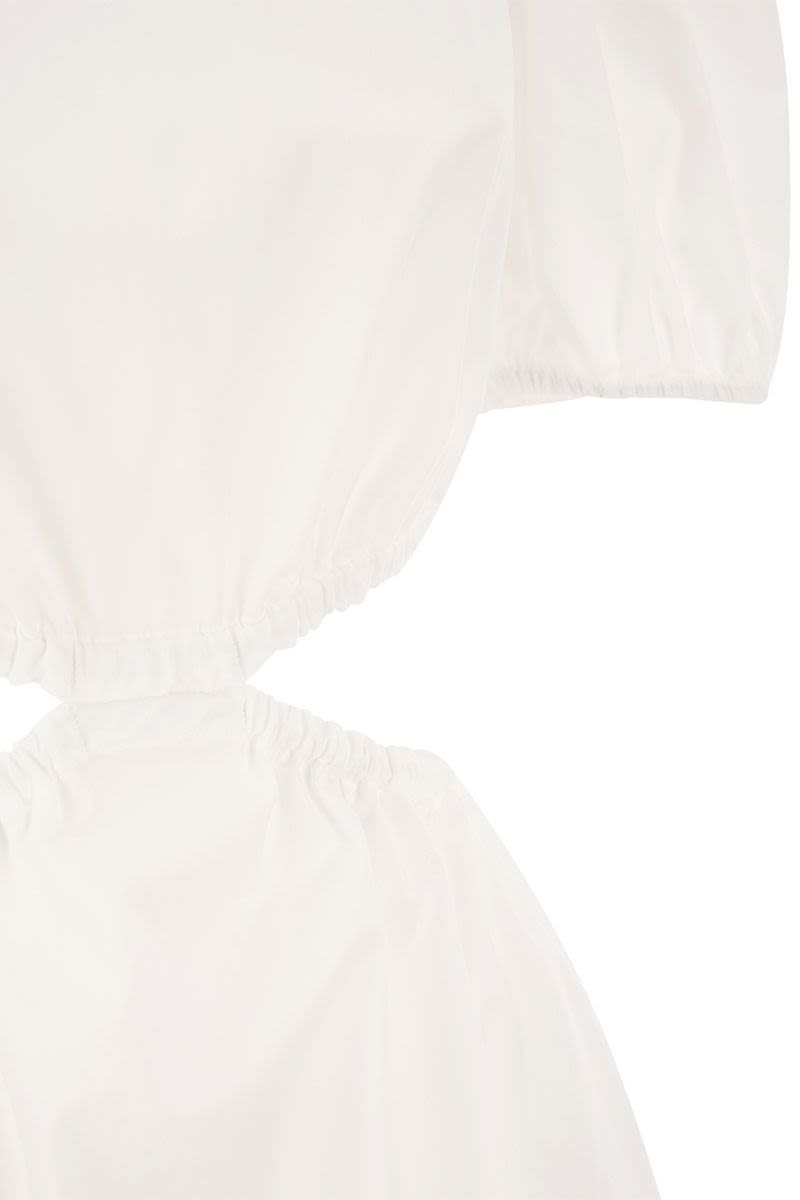 Cotton dress with ribbon - VOGUERINI