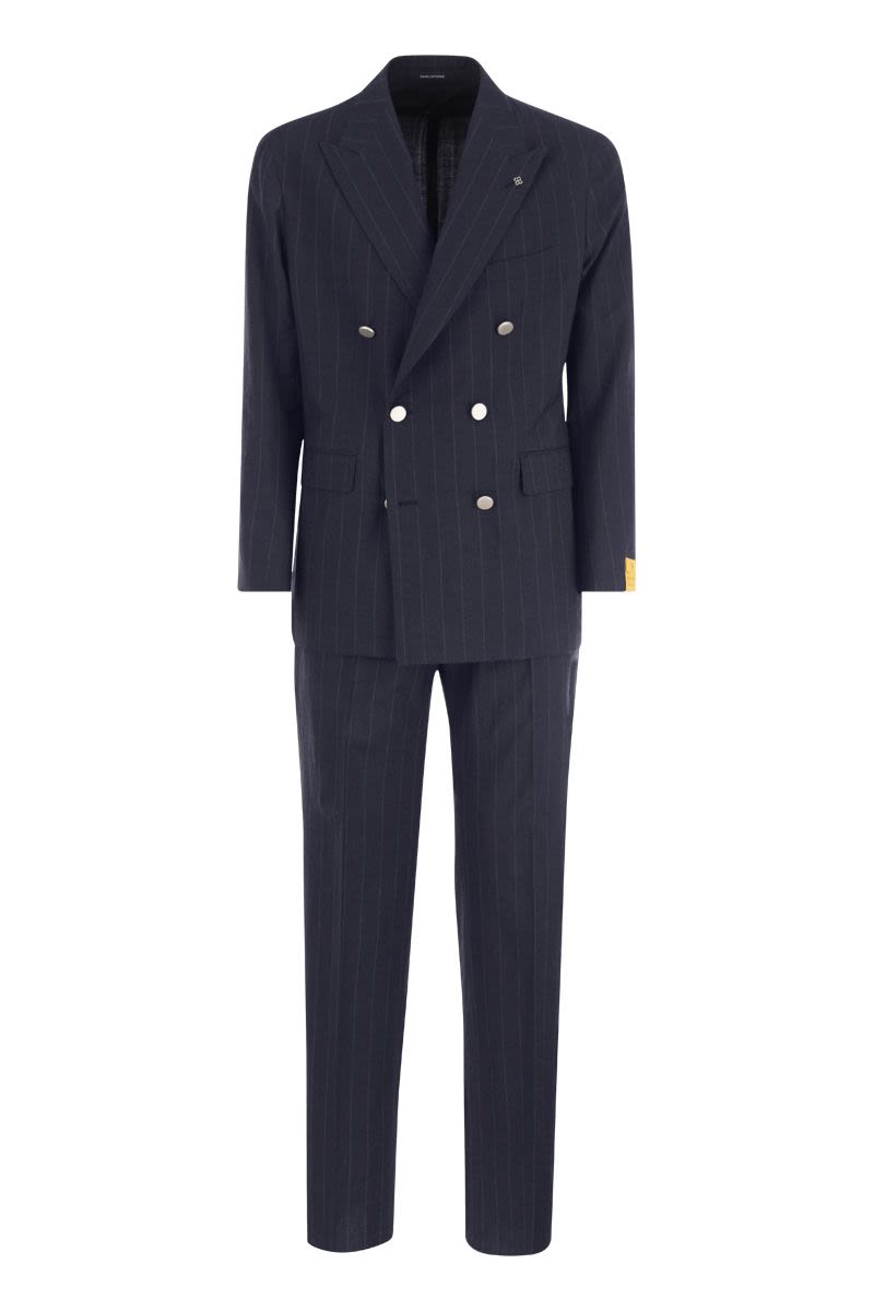 Double-breasted pinstripe suit - VOGUERINI