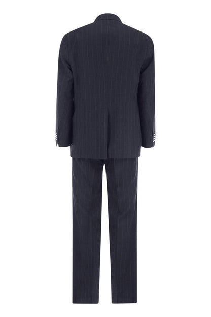 Double-breasted pinstripe suit - VOGUERINI