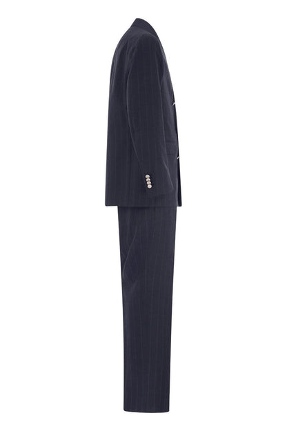 Double-breasted pinstripe suit - VOGUERINI