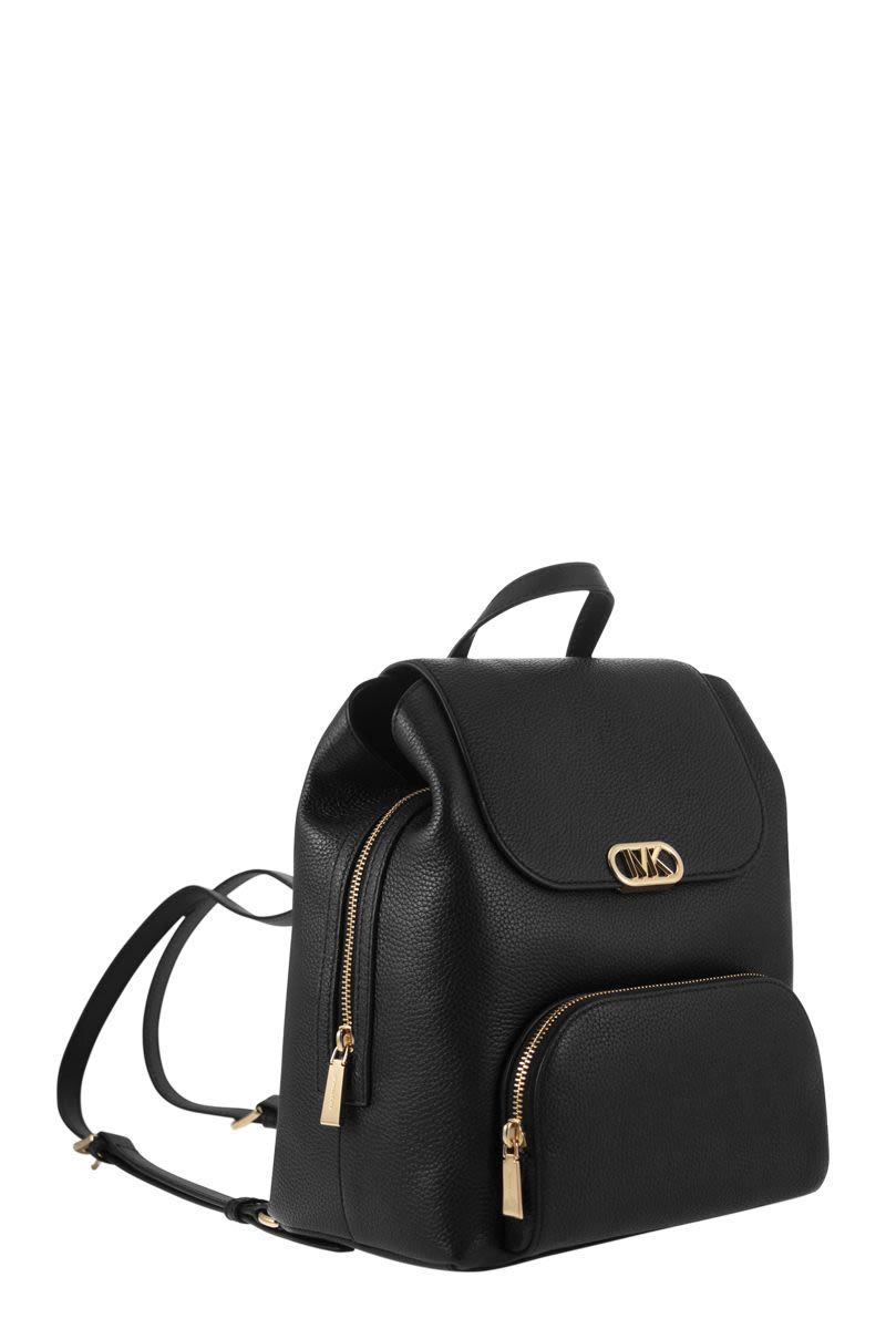 KENSINGTON - Grained leather backpack - VOGUERINI