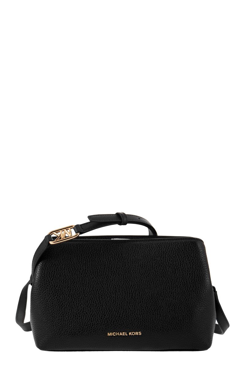 Grained leather shoulder bag - VOGUERINI