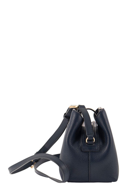 Grained leather shoulder bag - VOGUERINI