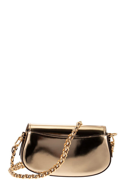 MILA - Metallic leather shoulder bag - VOGUERINI