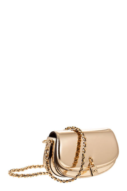 MILA - Metallic leather shoulder bag - VOGUERINI