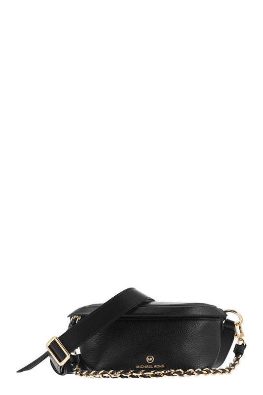 Slater one-shoulder in grained leather - VOGUERINI