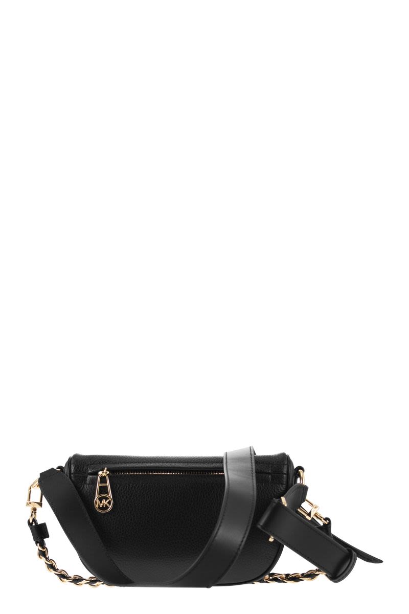 Slater one-shoulder in grained leather - VOGUERINI