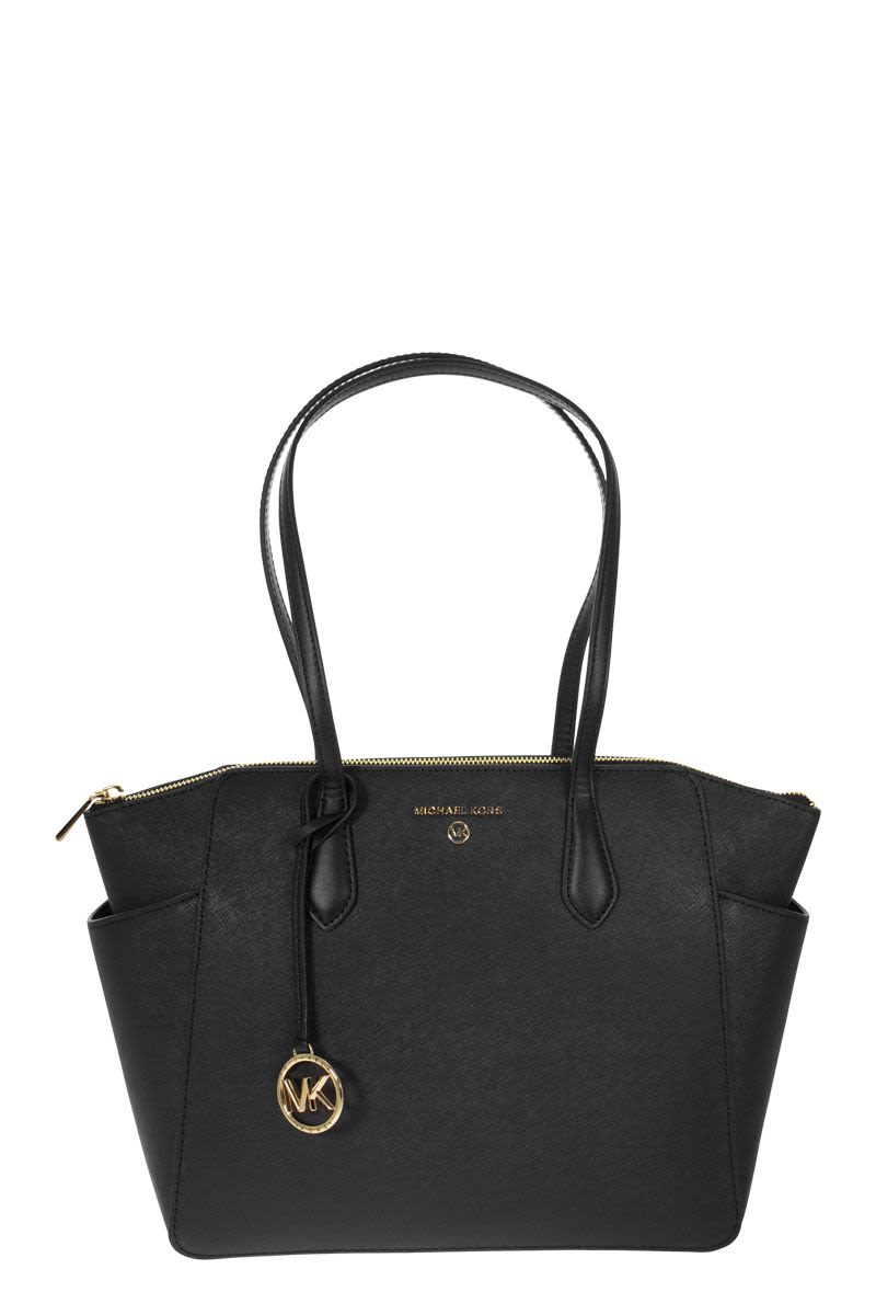 MARILYN - Medium Saffiano Leather Tote Bag - VOGUERINI