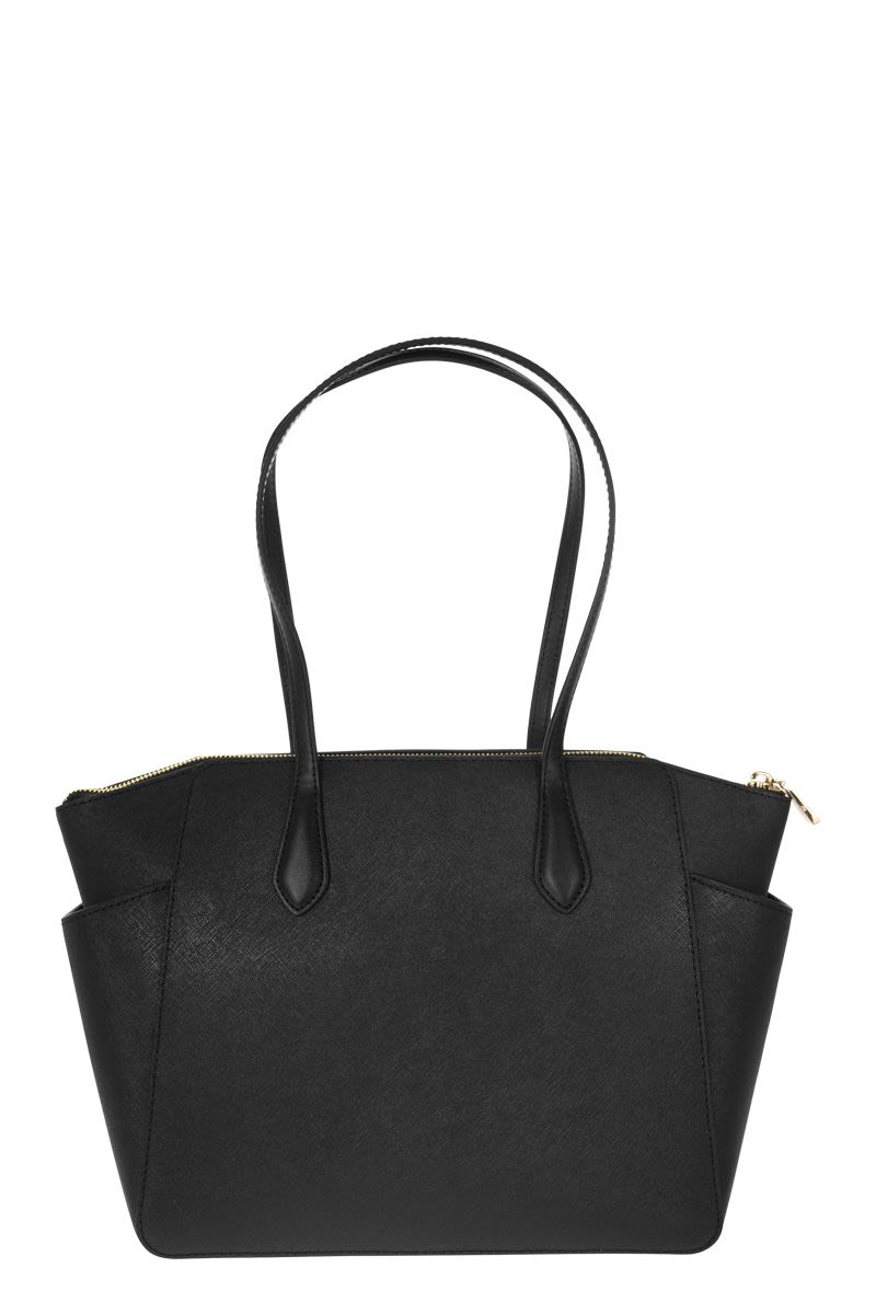 MARILYN - Medium Saffiano Leather Tote Bag - VOGUERINI