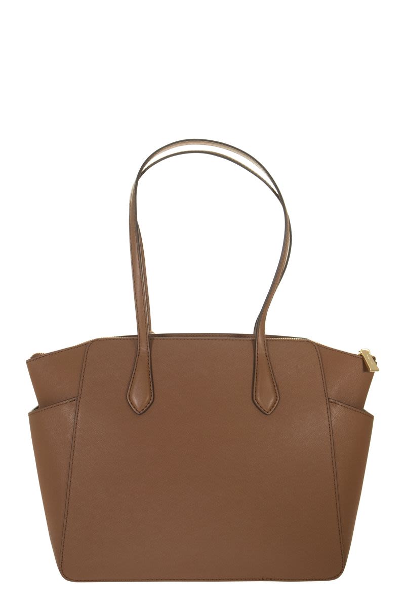 MARILYN - Medium Saffiano Leather Tote Bag - VOGUERINI