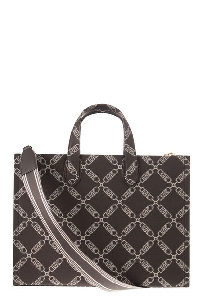 GIGI - Empire jacquard logo tote bag - VOGUERINI