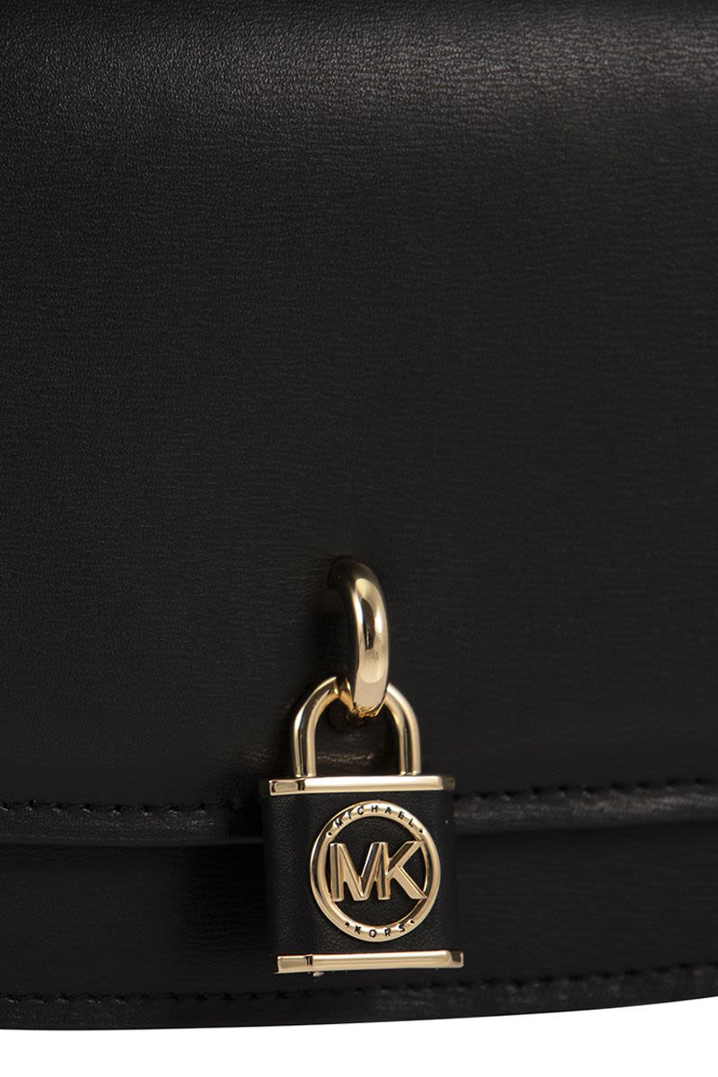 MILA - Medium leather messenger bag - VOGUERINI