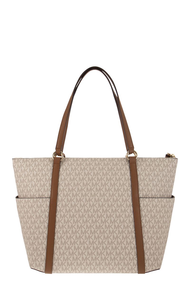 SULLIVAN - Canvas logo shoulder bag - VOGUERINI