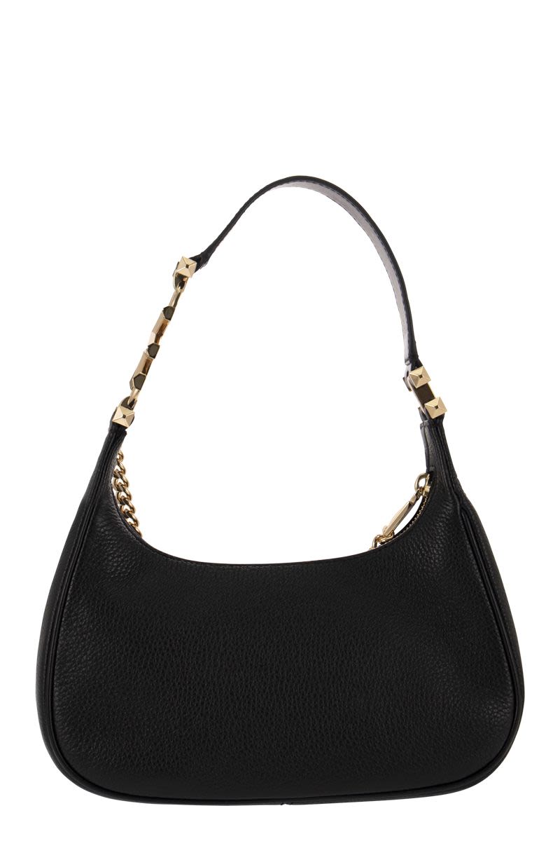 PIPER - Small grained leather shoulder bag - VOGUERINI