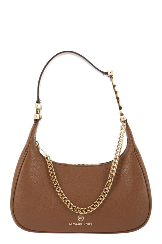 PIPER - Small grained leather shoulder bag - VOGUERINI