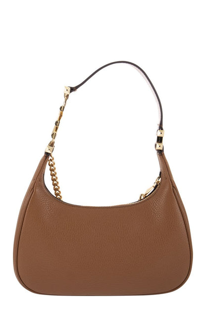 PIPER - Small grained leather shoulder bag - VOGUERINI