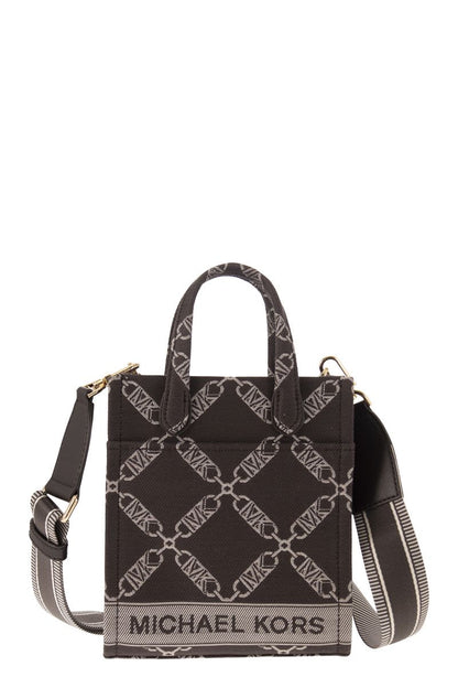 Empire jacquard logo shopper bag xs - VOGUERINI