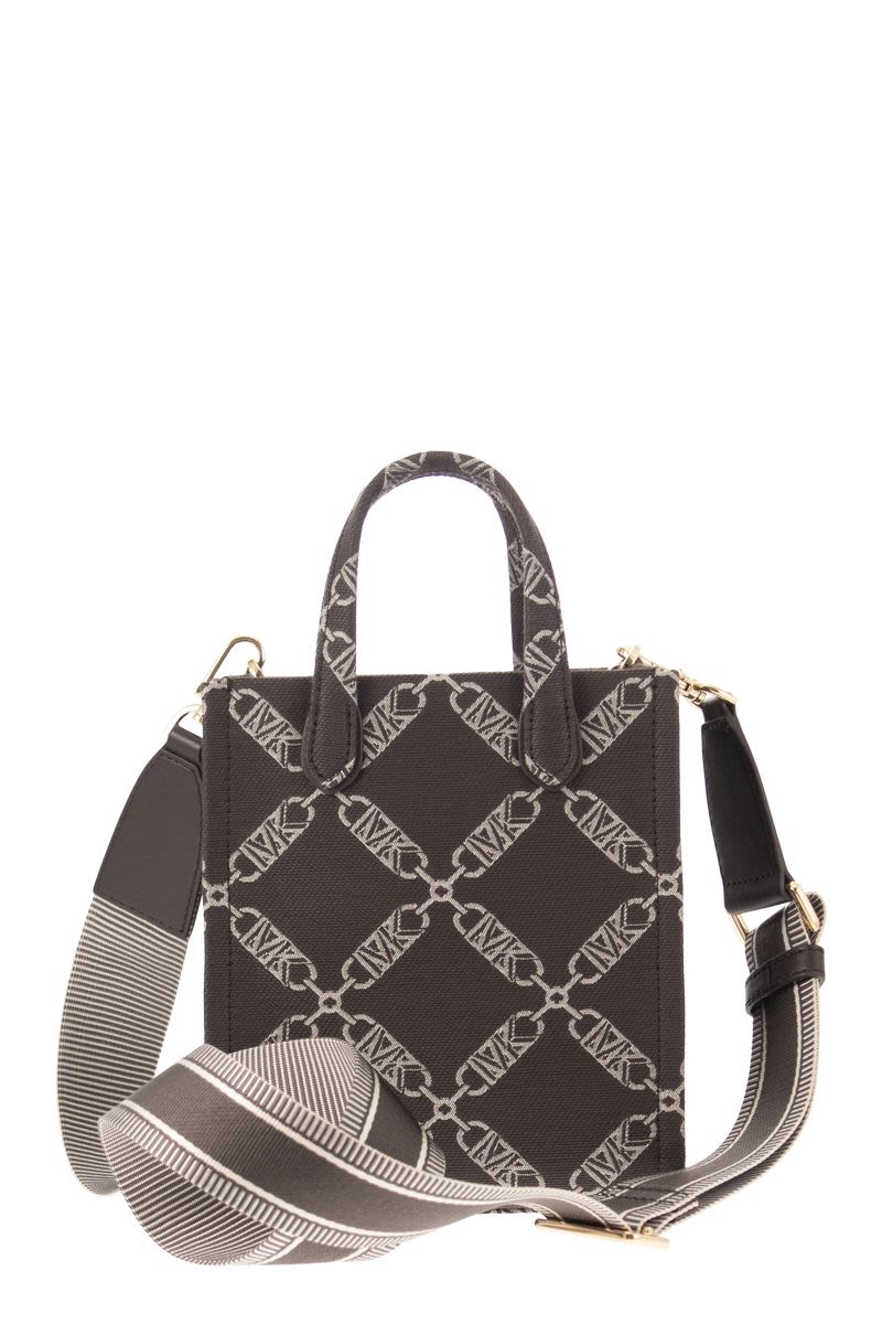 Empire jacquard logo shopper bag xs - VOGUERINI