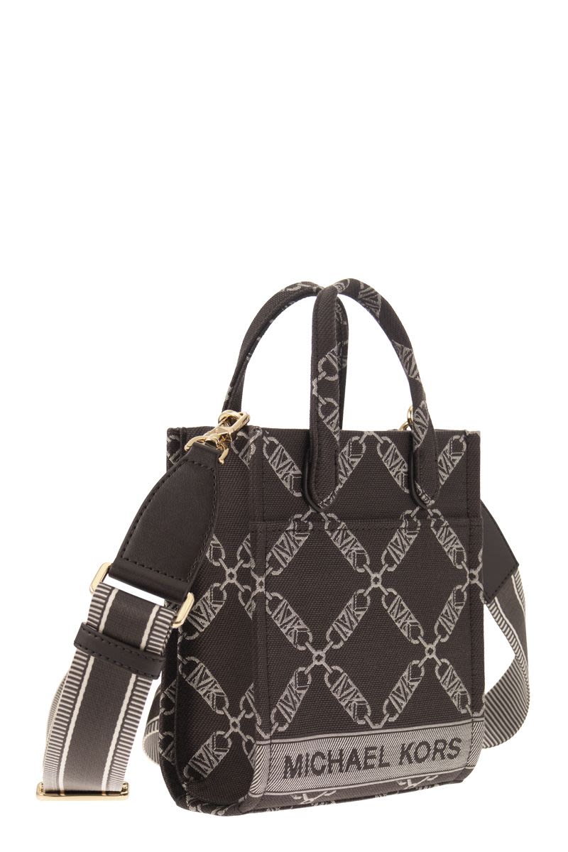 Empire jacquard logo shopper bag xs - VOGUERINI