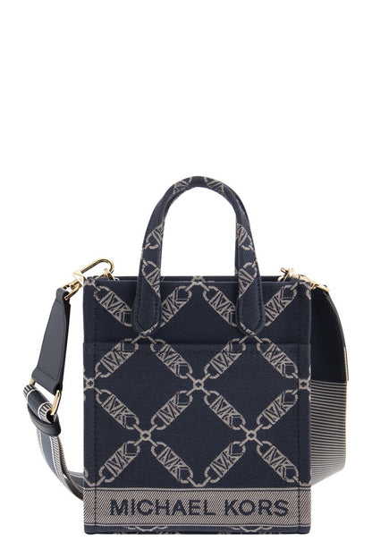 Empire jacquard logo shopper bag xs - VOGUERINI