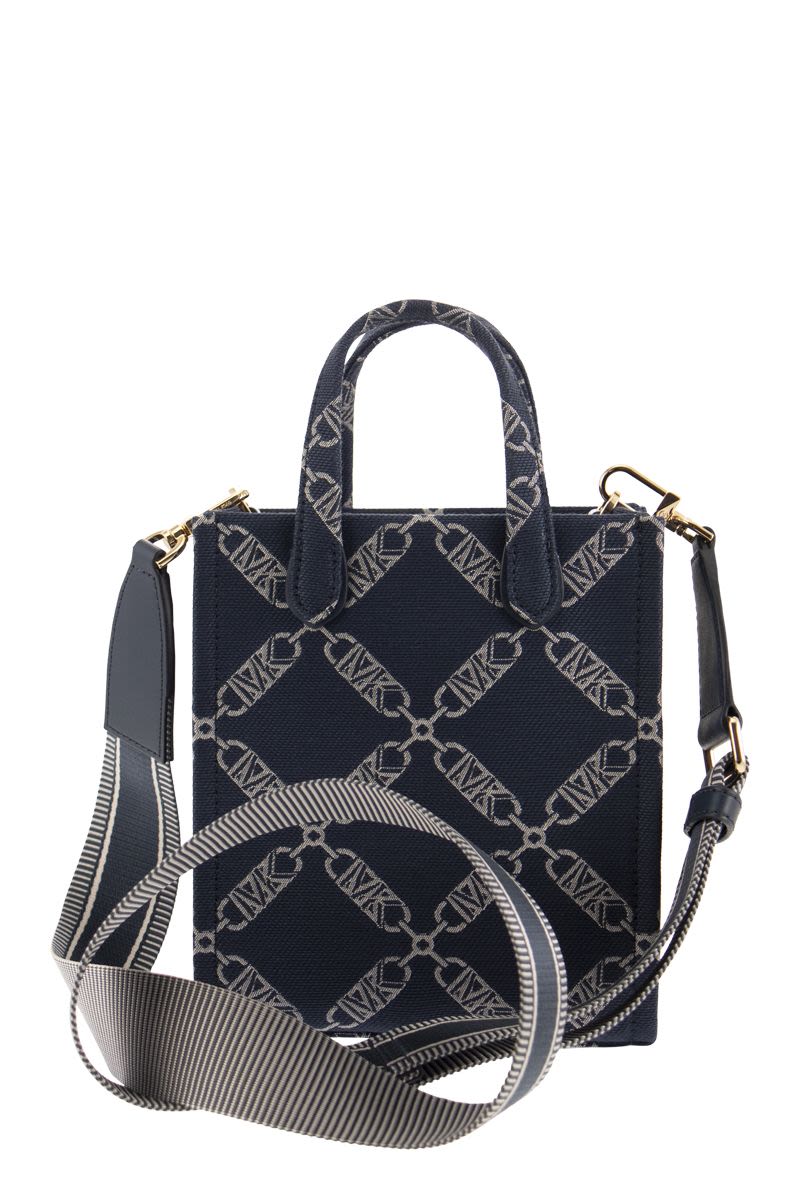 Empire jacquard logo shopper bag xs - VOGUERINI