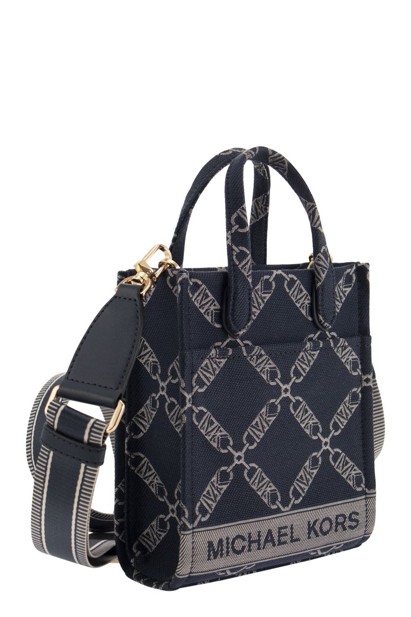 Empire jacquard logo shopper bag xs - VOGUERINI