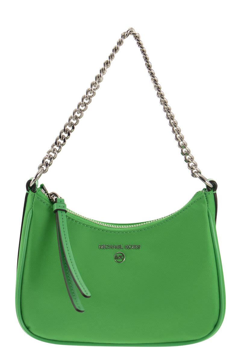 Jet Set Charm small shoulder bag in nylon gabardine - VOGUERINI