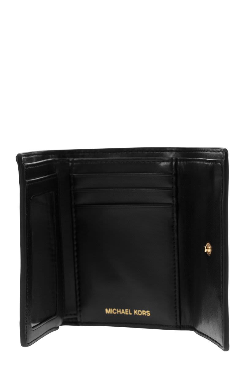 PARKER - Leather Clover Wallet - VOGUERINI