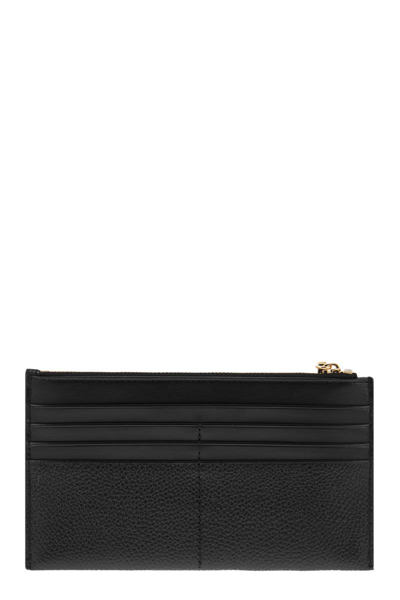 Large credit card holder in grained leather - VOGUERINI