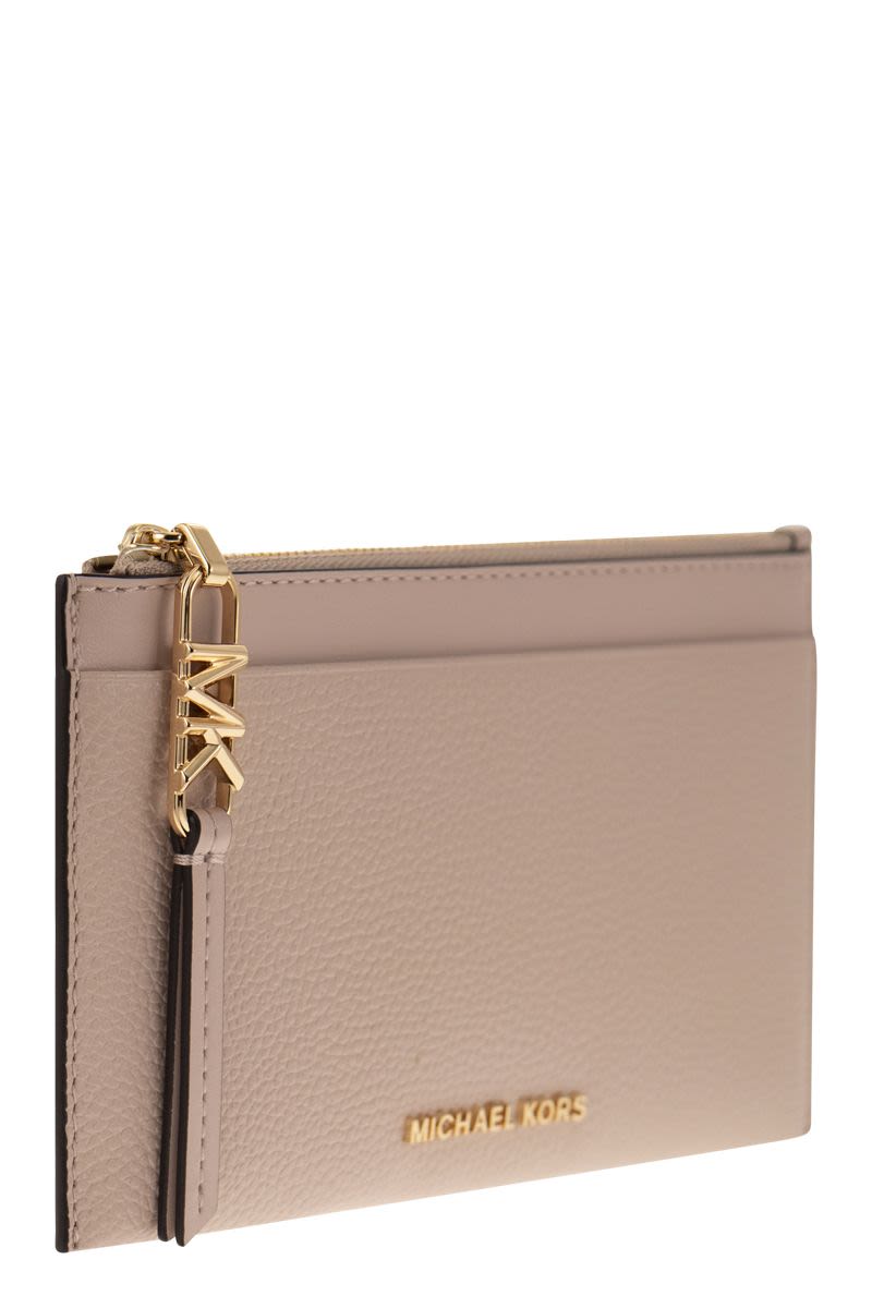 Large credit card holder in grained leather - VOGUERINI