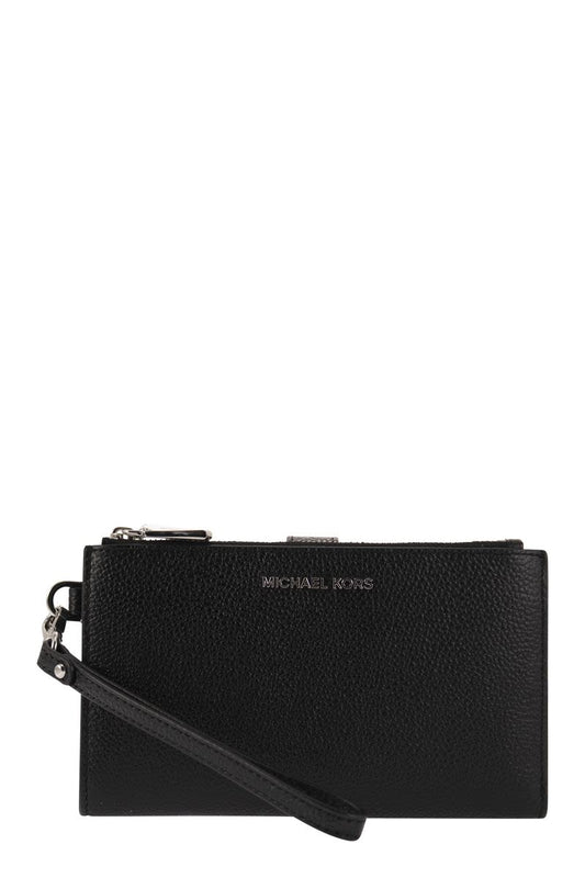 Grained leather smartphone wallet - VOGUERINI