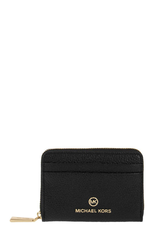 Jet Set small wallet in grained leather - VOGUERINI